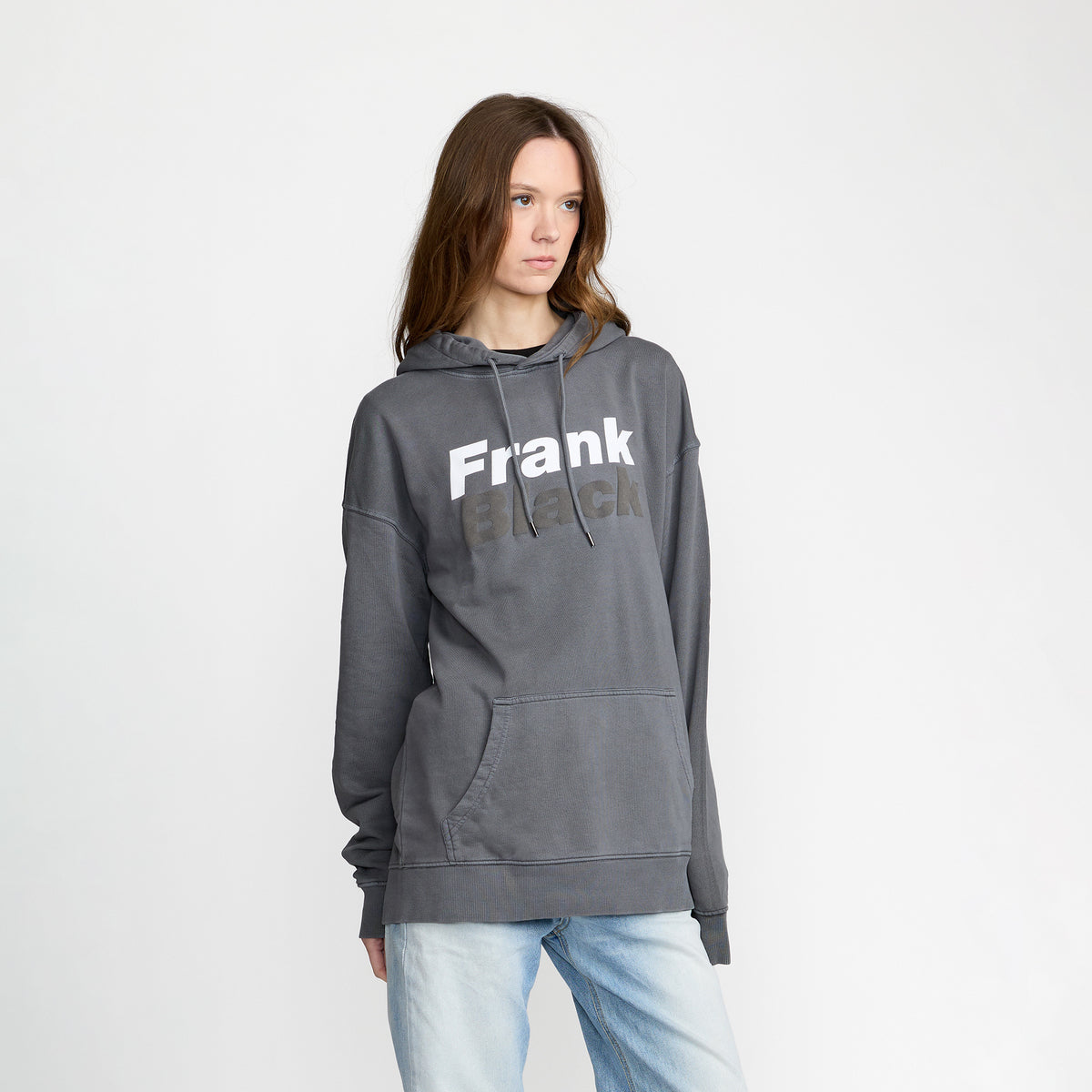 Frank Black Pullover with puff ink front print; official band merch by TSURT