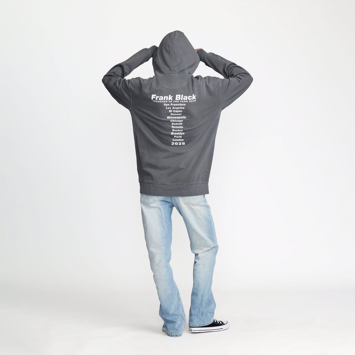 Frank Black Pullover back print with hood; official band merch by TSURT