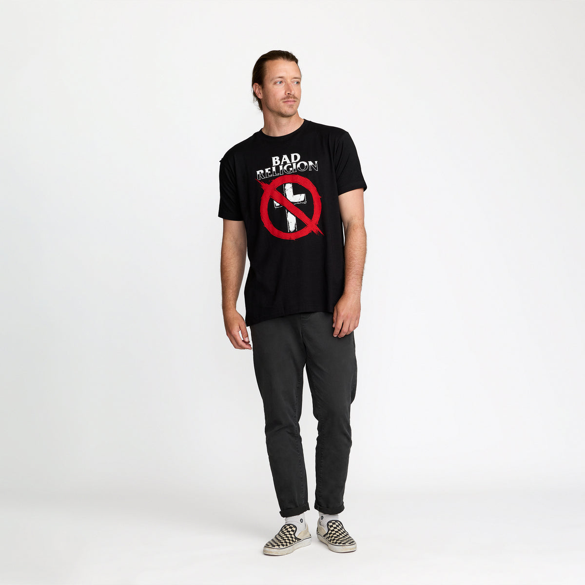 Bad Religion Stippled Buster Tee front print; official Bad Religion merch by TSURT