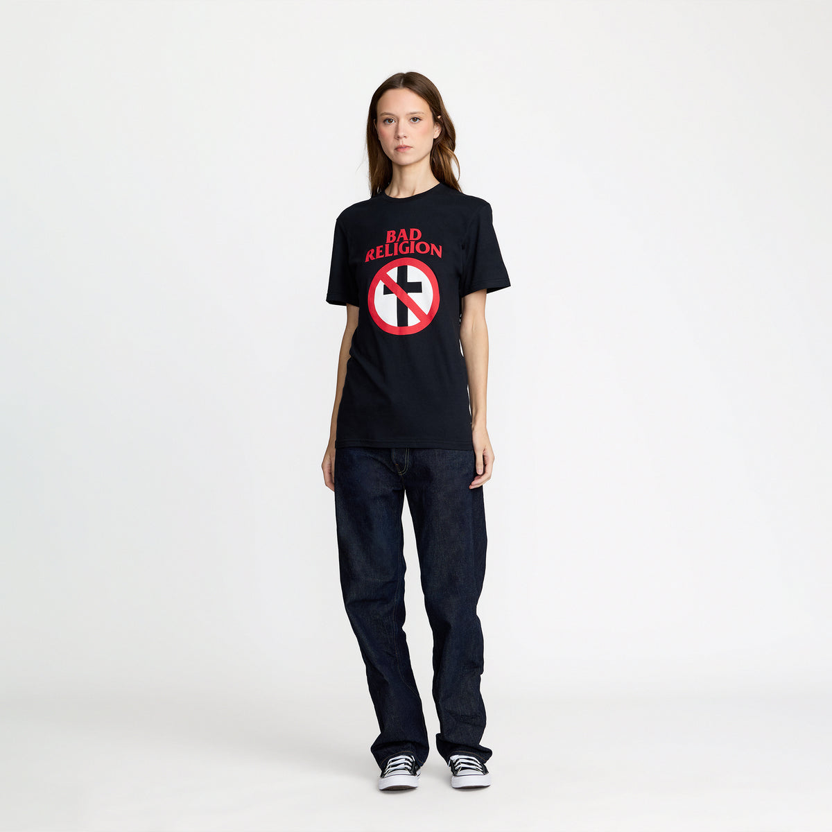 Bad Religion Classic Buster Tee front print; official Bad Religion merch by TSURT
