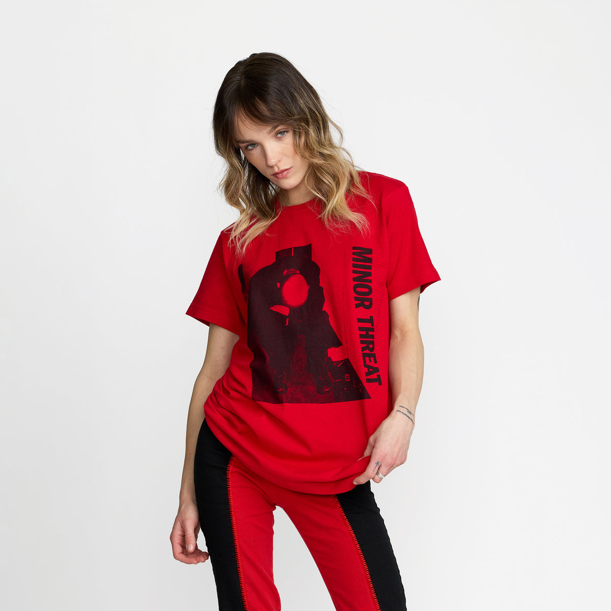 Official Minor Threat LP Tee front print; official band merch by TSURT