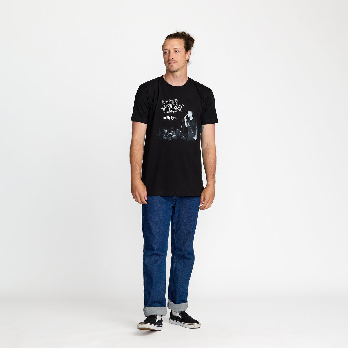 Official Minor Threat In My Eyes Tee front print official band merch by TSURT