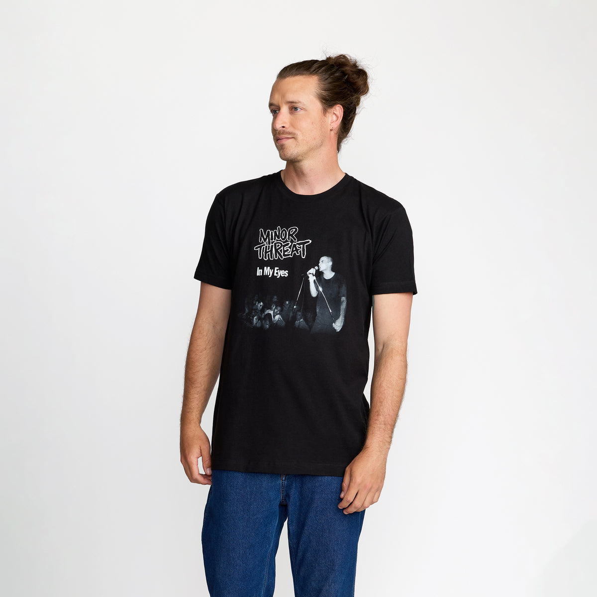 Official Minor Threat In My Eyes Tee front print official band merch by TSURT