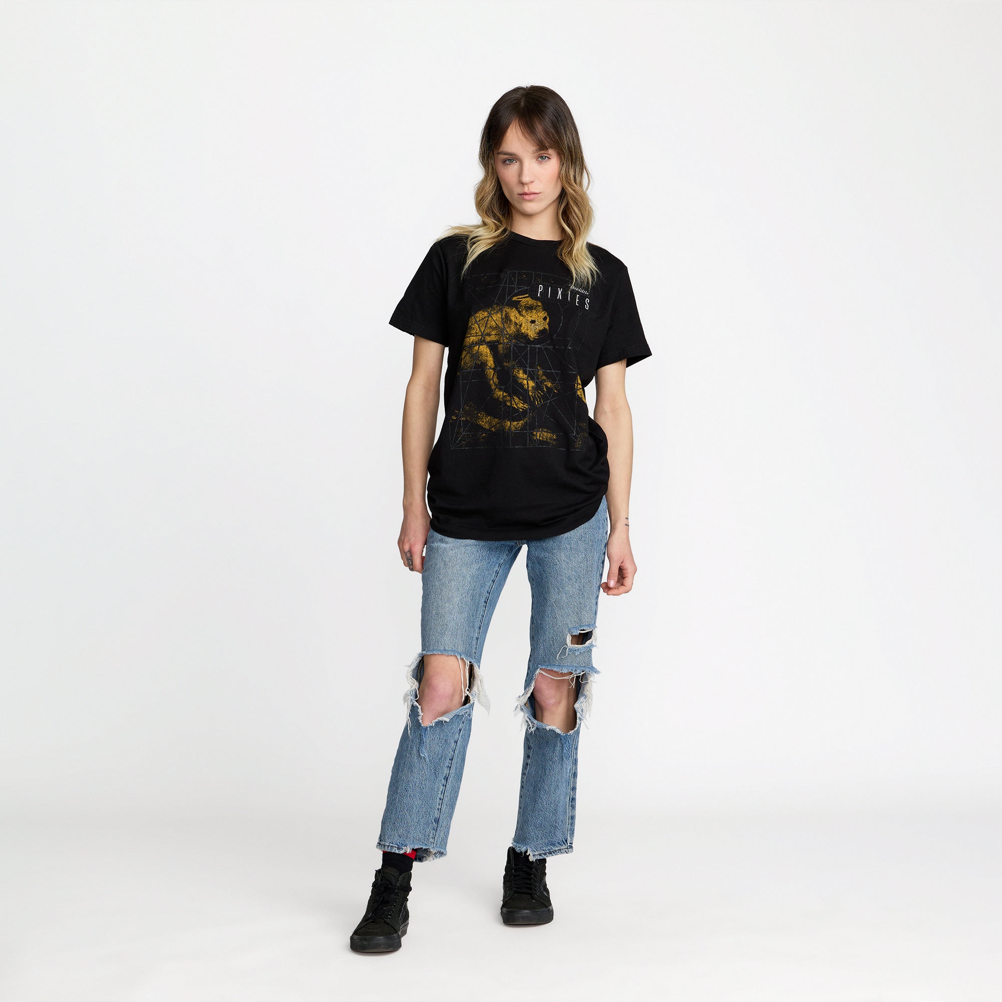 Pixies Vintage Grid Tee
