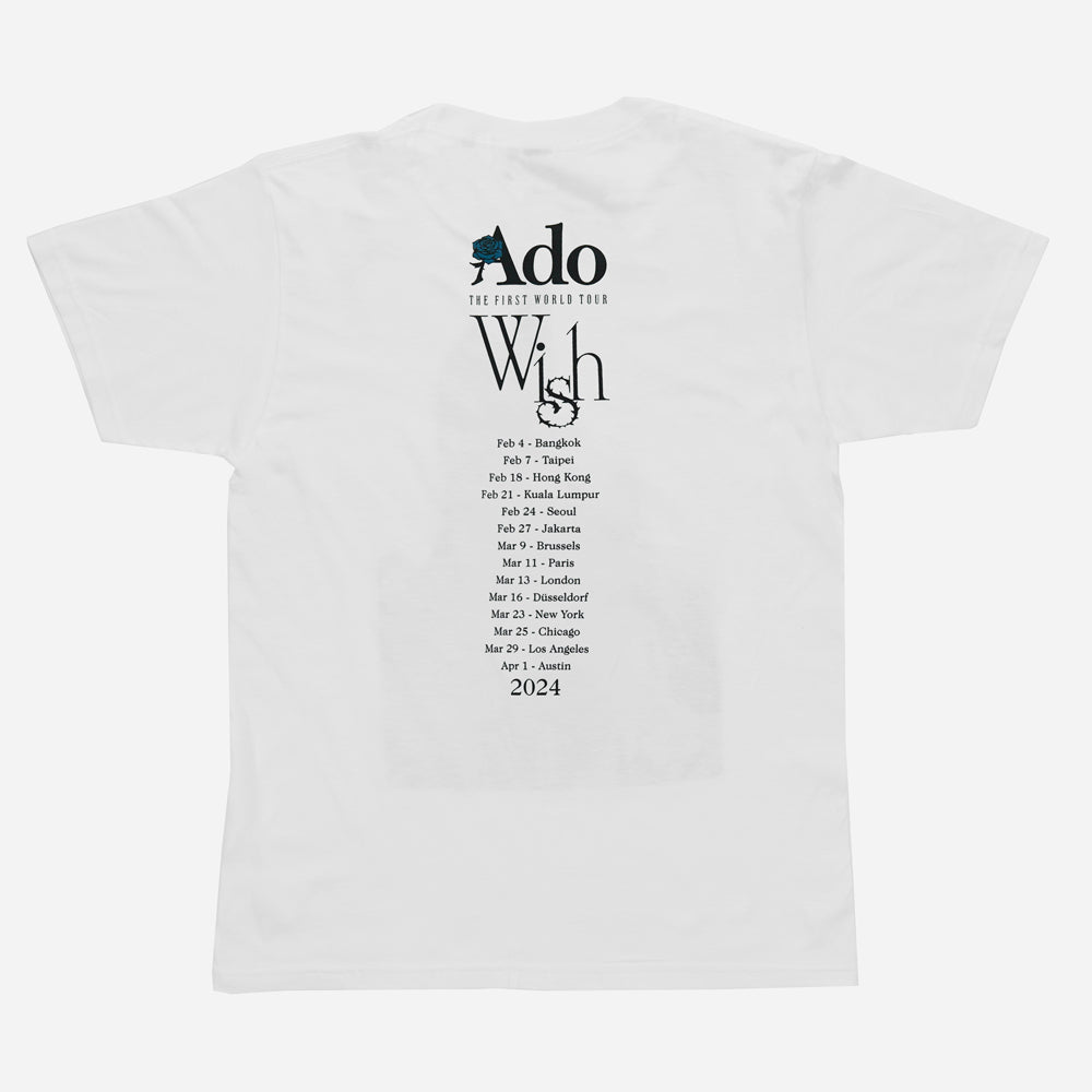 Ado Fashionable "Wish" Tee White Front