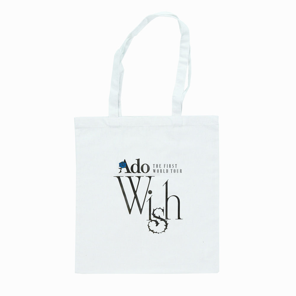 Ado Fashionable "Wish" Tote Bag White