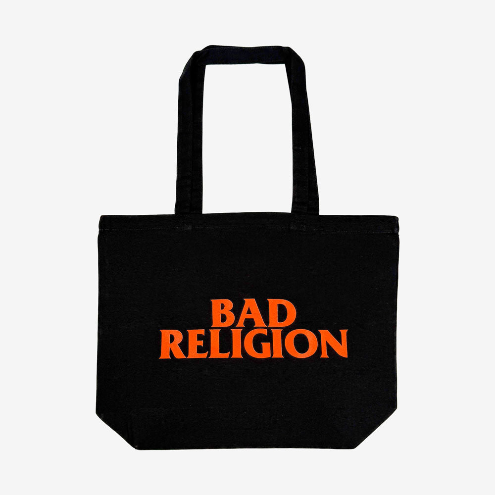 Bad Religion Classic Text Tote Bag Black; official band merchandise