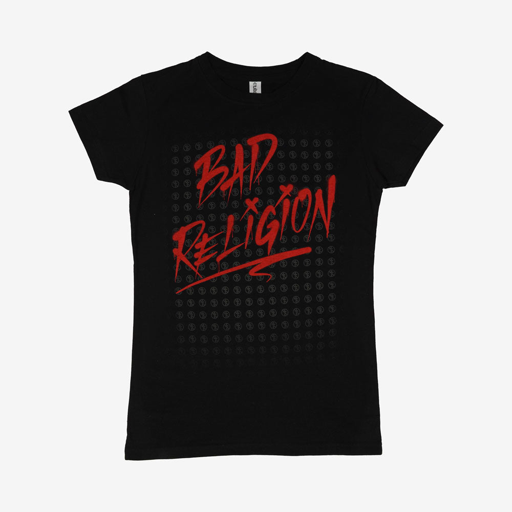 Bad Religion Tagged Women's Tee black