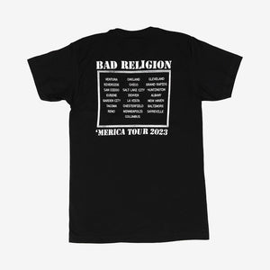 Bad Religion Teaching in USA 2023 Tour Tee black