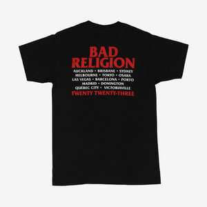 Bad Religion The Family 2023 Tour Tee black