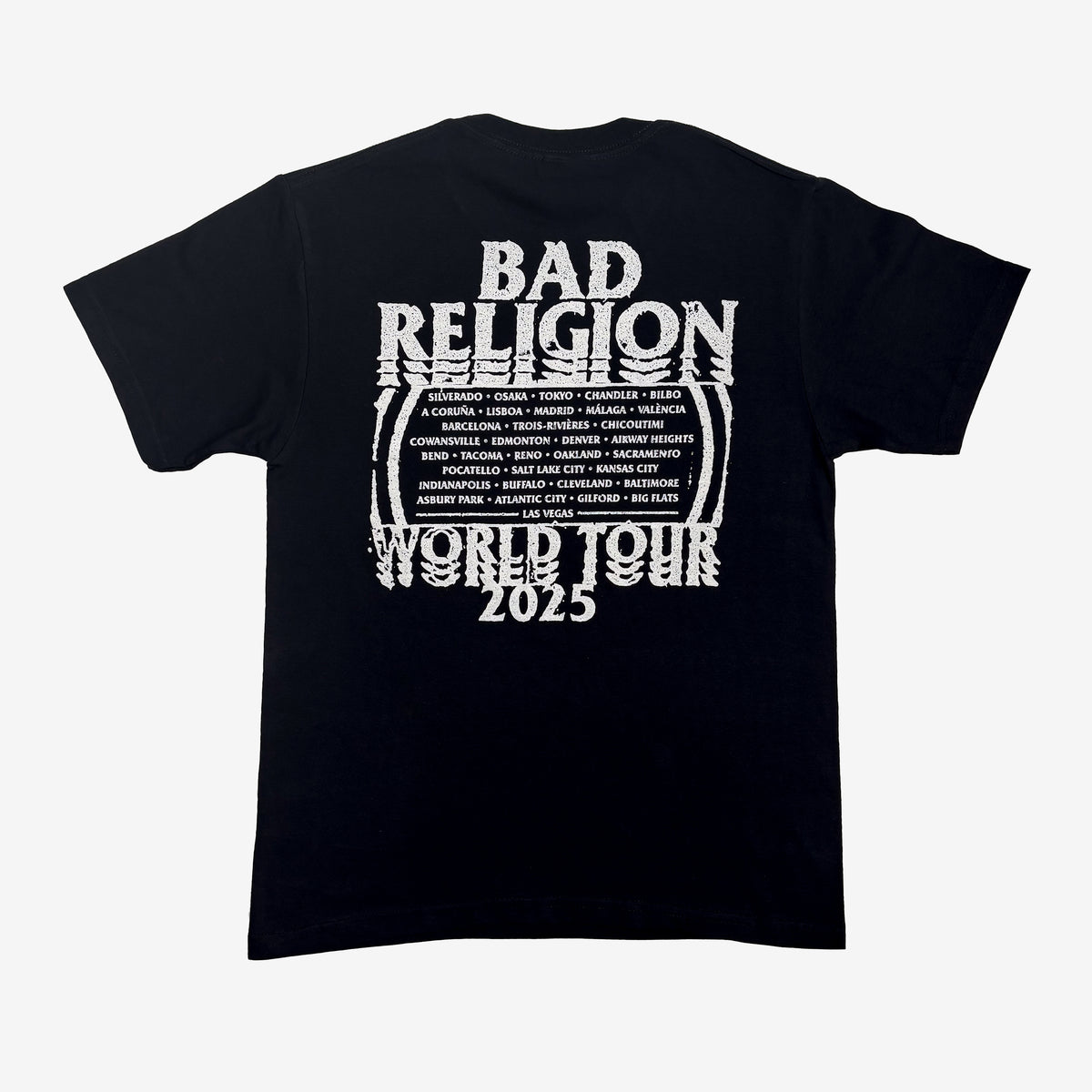 Bad Religion World Gone Mad Tour Tee Back
