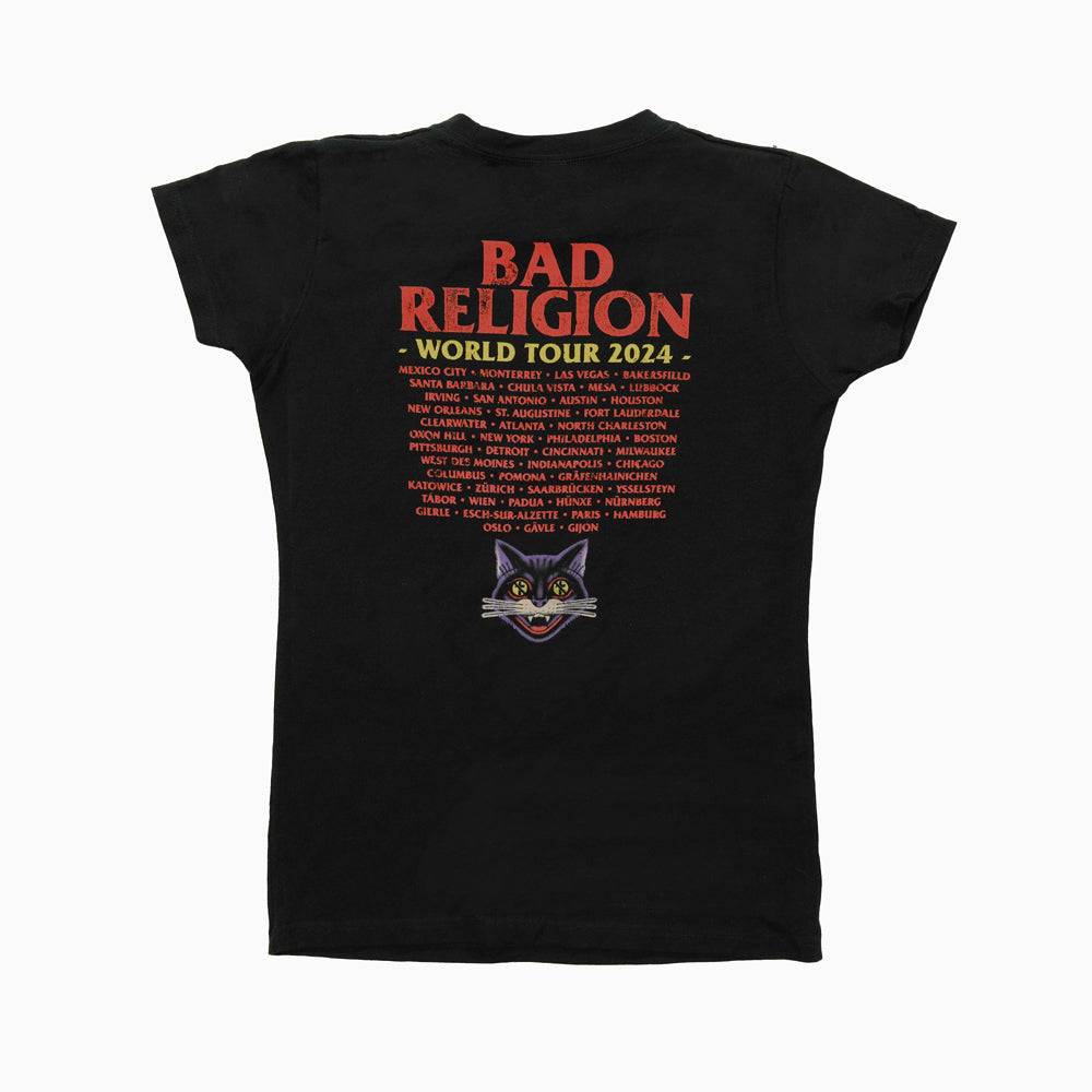 Schlechte Religion Buster Katze Frauen -T -Shirt