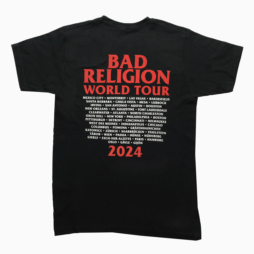 bad religion gear Bad Religion - World Buster 2024 Tour Tee