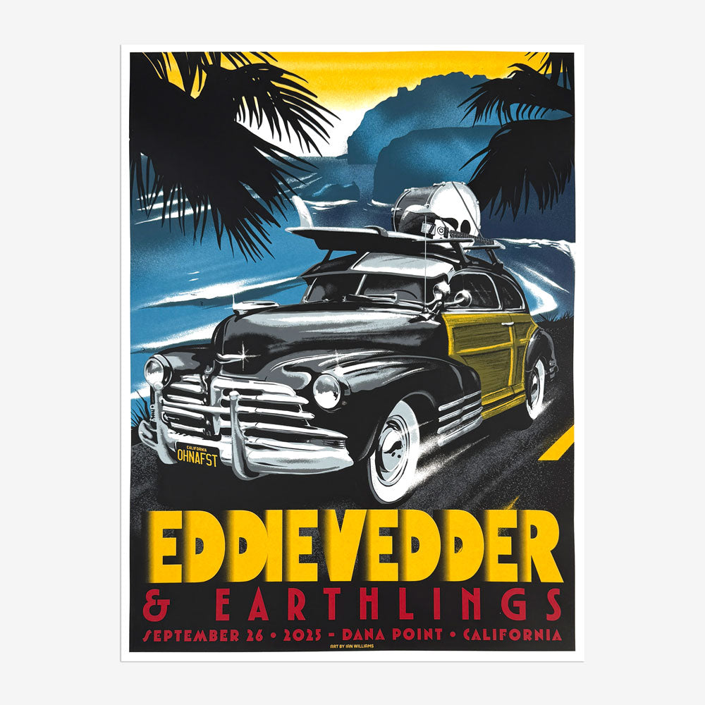 Eddie Vedder - 2025 Dana Point Event Poster | Official TSURT Merch
