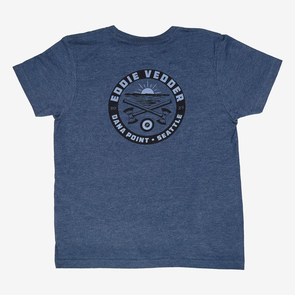 Eddie Vedder Coastal Kids Tee Heather Denim