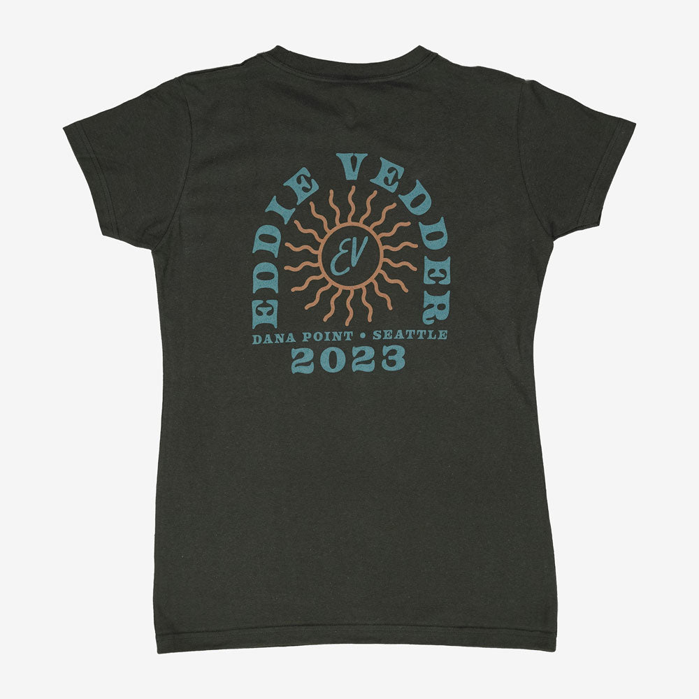 Eddie Vedder Heat Wave Women's Tee Charcoal