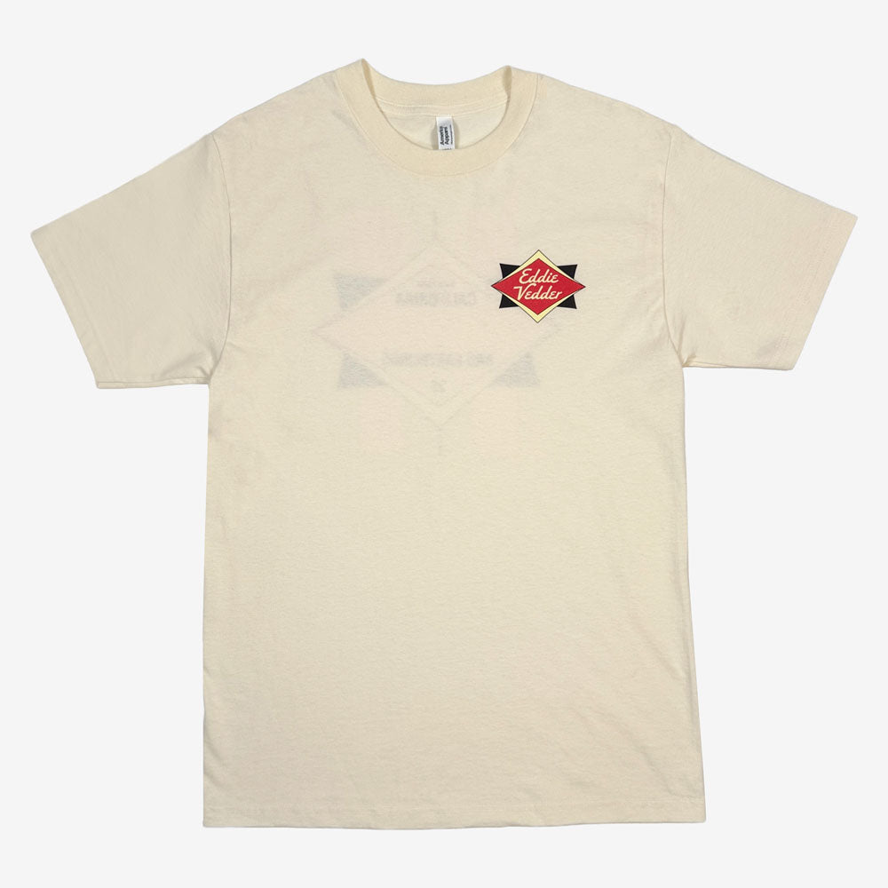 Eddie Vedder Longboard Tee Cream Back