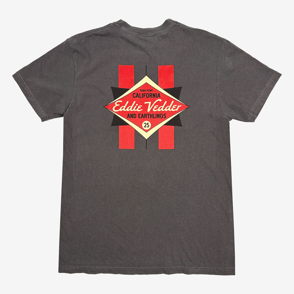 Eddie Vedder Longboard Tee - Faded Black
