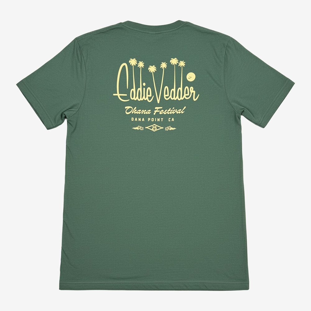 Eddie Vedder Palm Script Tee Back