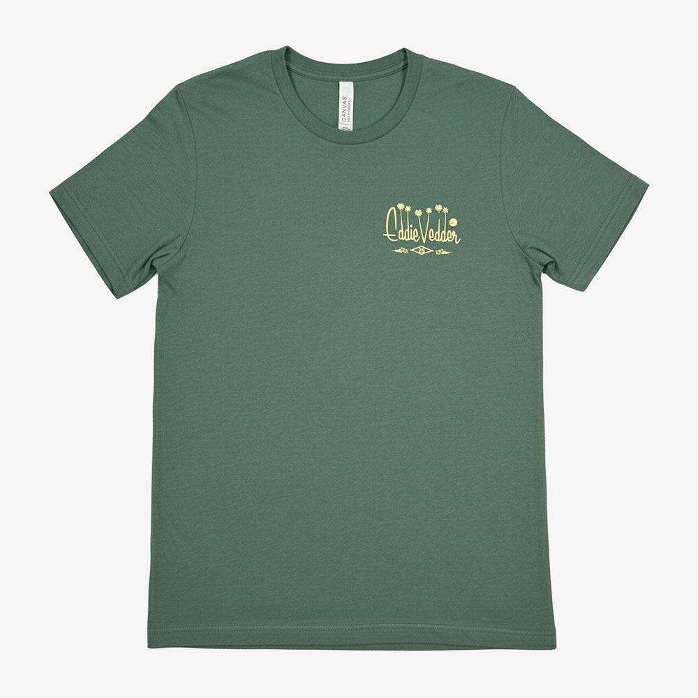 Eddie Vedder Palm Script Tee Back