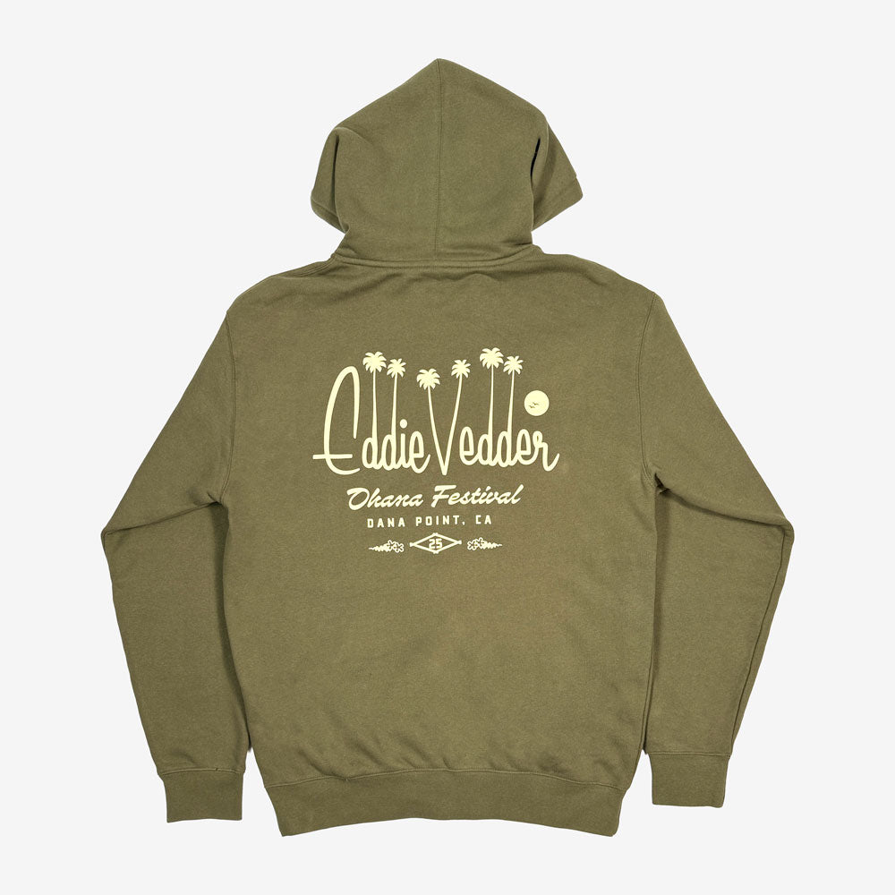 Eddie Vedder Palm Script Zip Hoodie