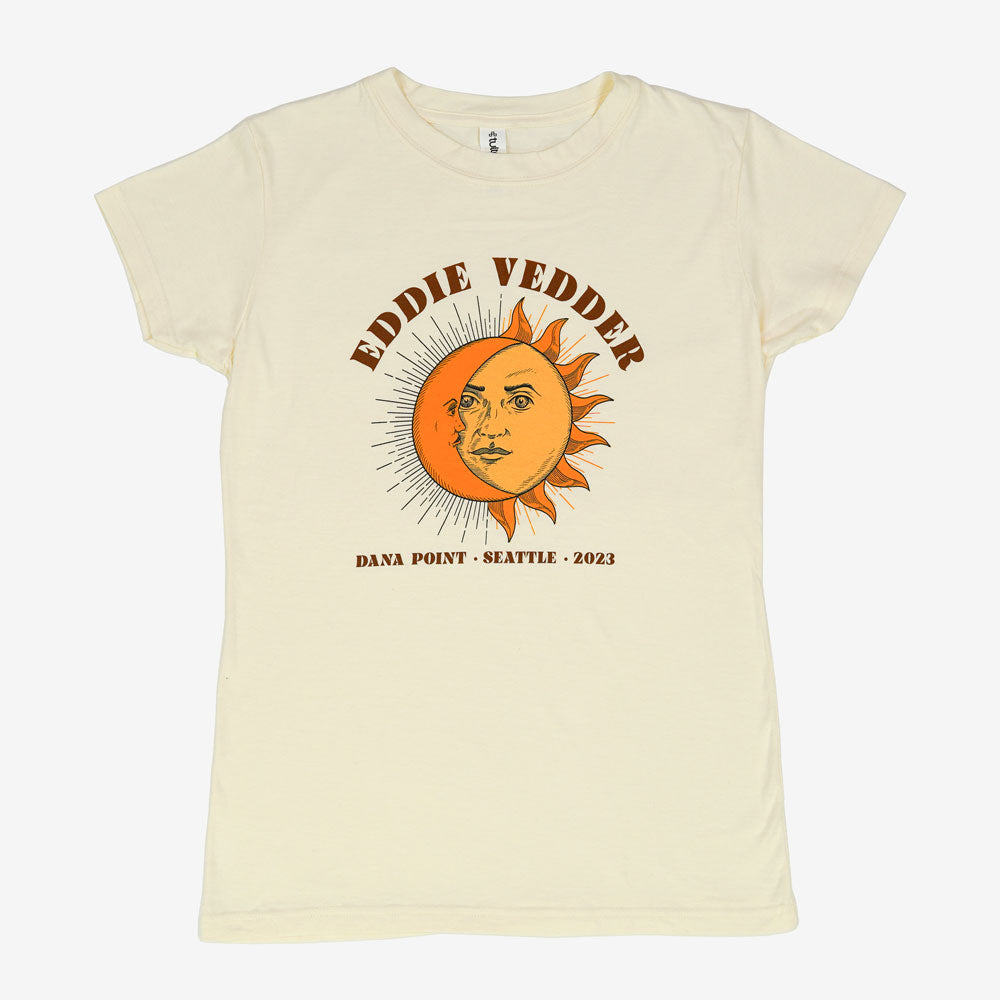 Eddie Vedder Sun &amp; Moon Women&#39;s Tee Natural