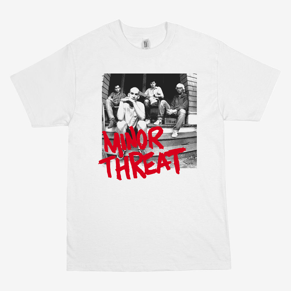 Minor Threat Porch Tee White