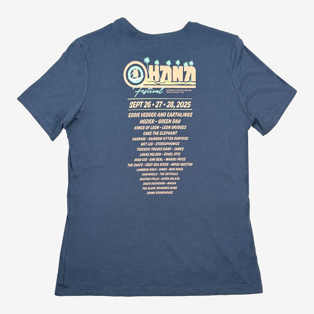 Ohana Festival 70s Surf Womens Tee Front