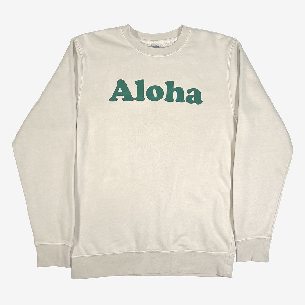 Ohana Festival Aloha Pullover Crewneck Sweatshirt Pigment Ivory