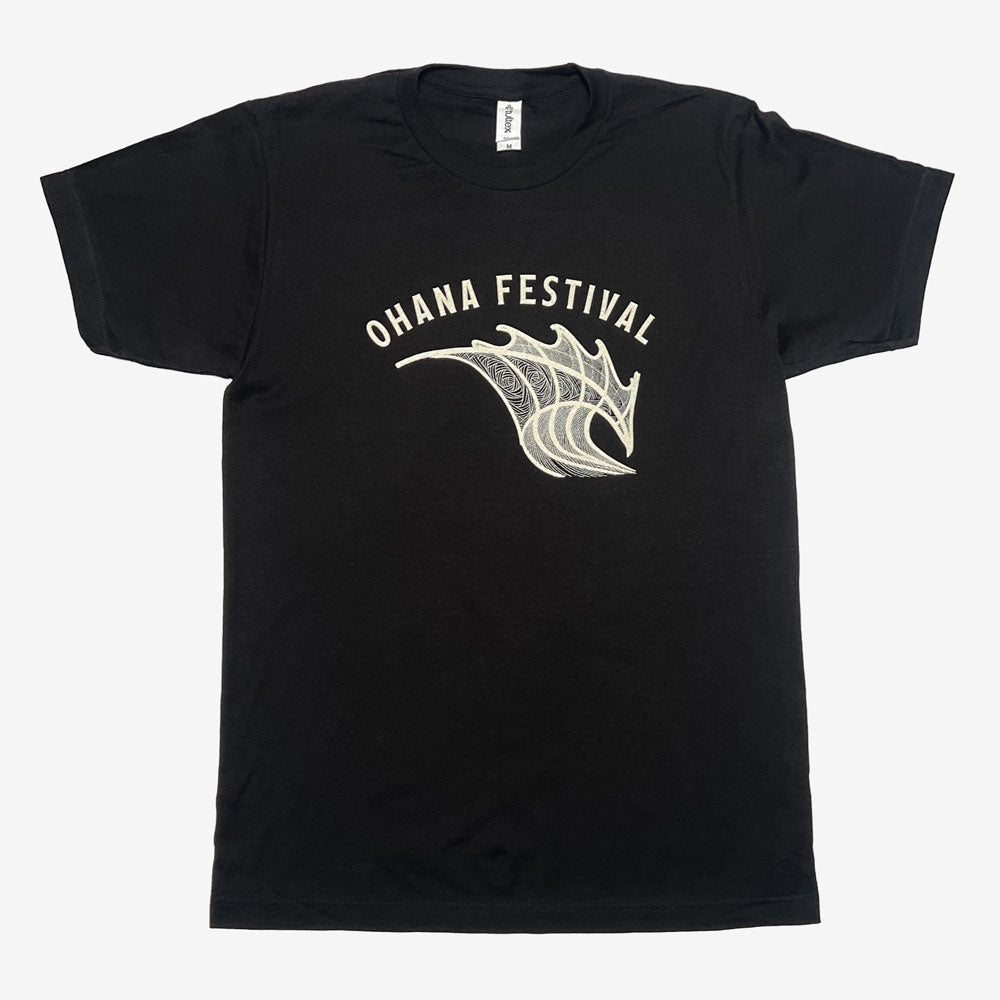 Ohana Festival Dragon Wave Tee Black