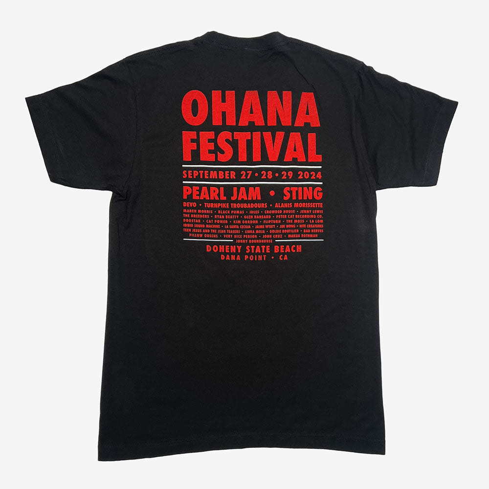 Ohana Festival Emoji Tee Black