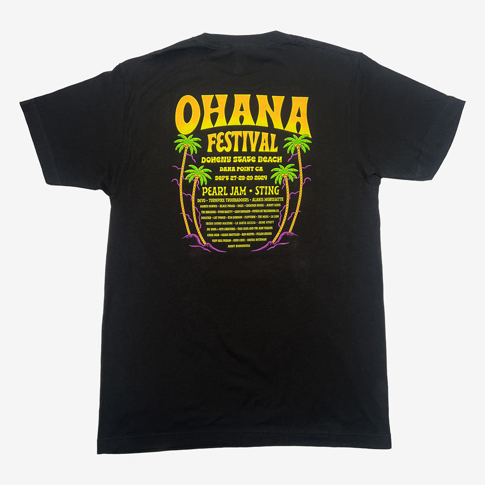 Ohana Festival Sun Swell Tee Black
