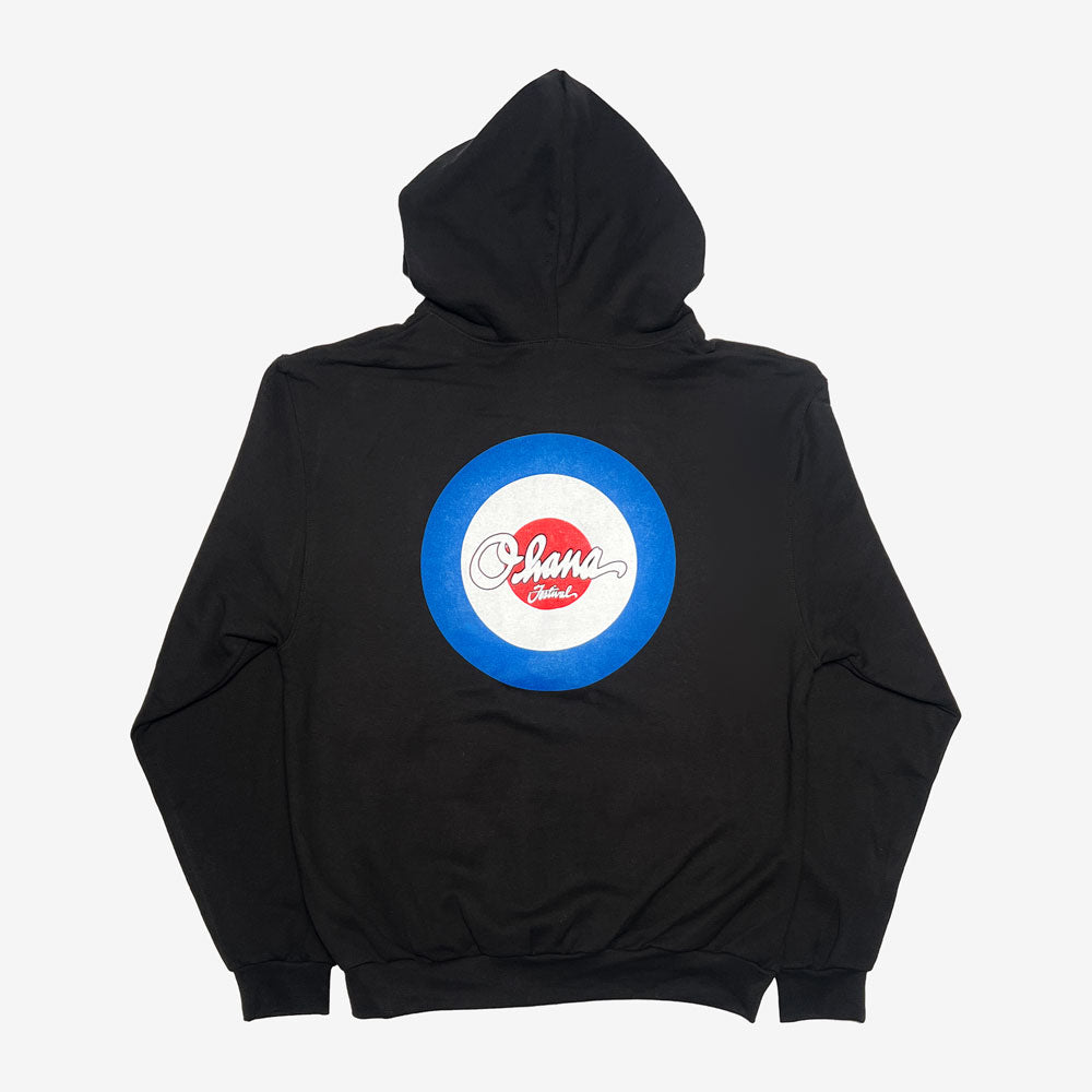 Ohana Festival Target Zip Hoodie Black