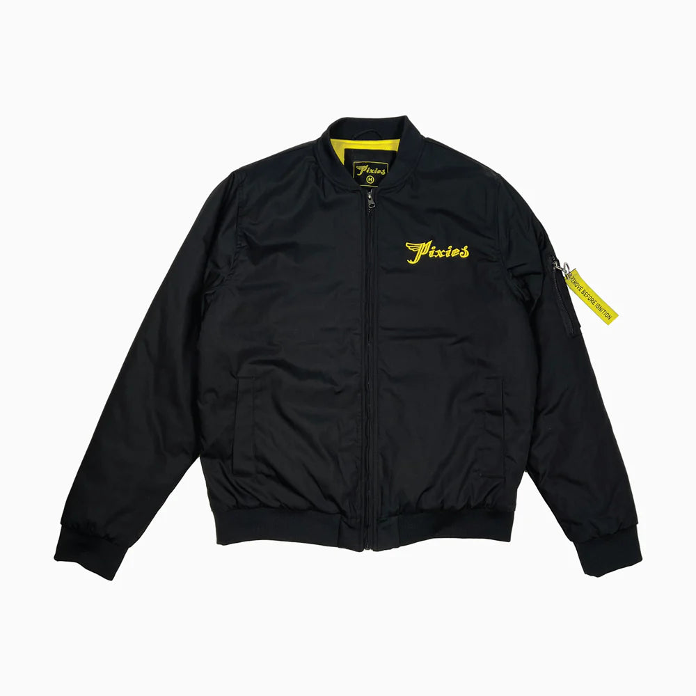 Pixies Circle P Bomber Jacket Black