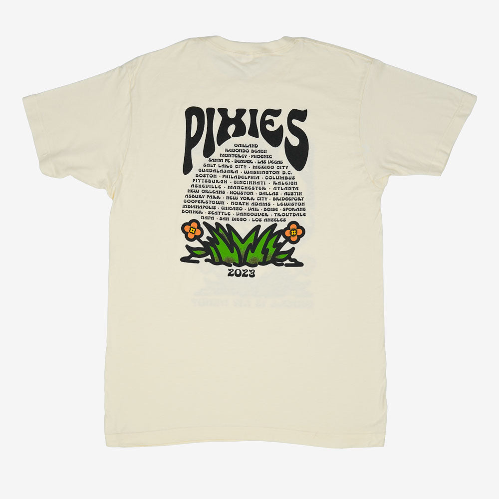 Pixies Mind Shroom Unisex 2023 Tour Tee Natural
