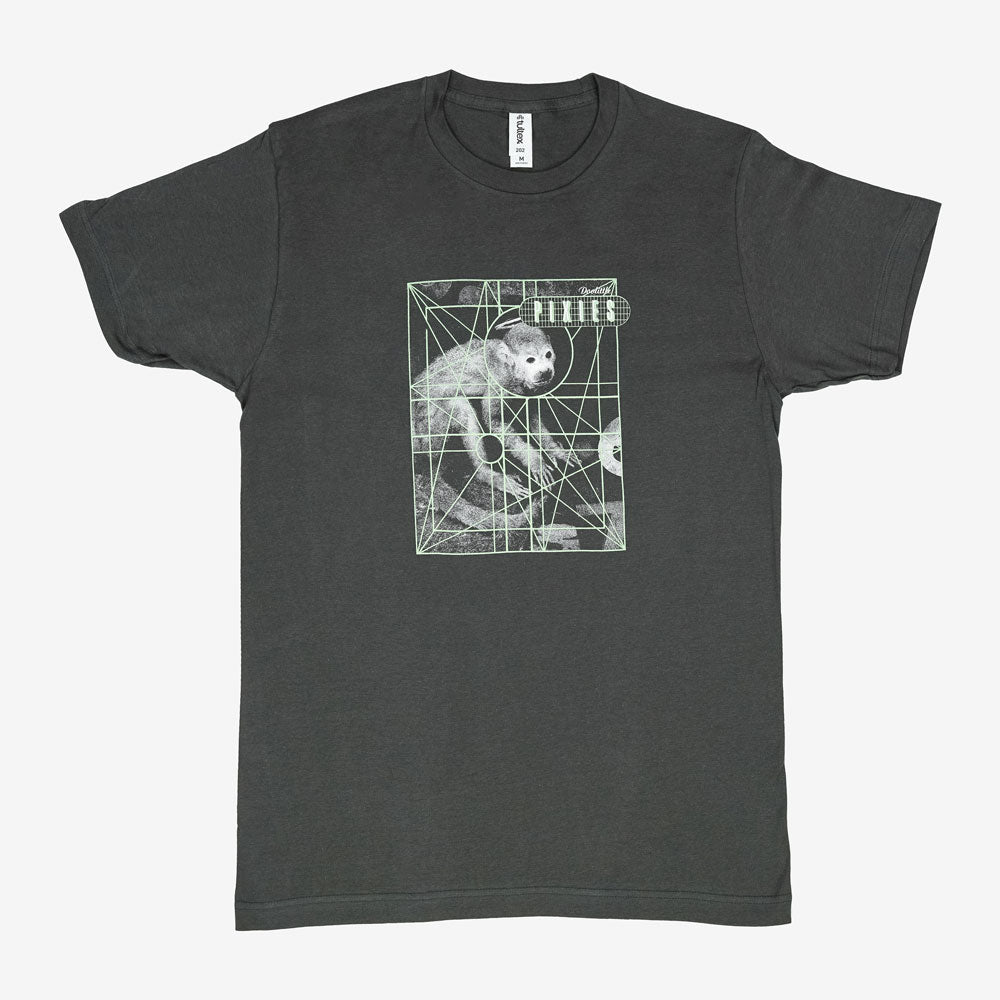 Pixies Monkey Grid Charcoal