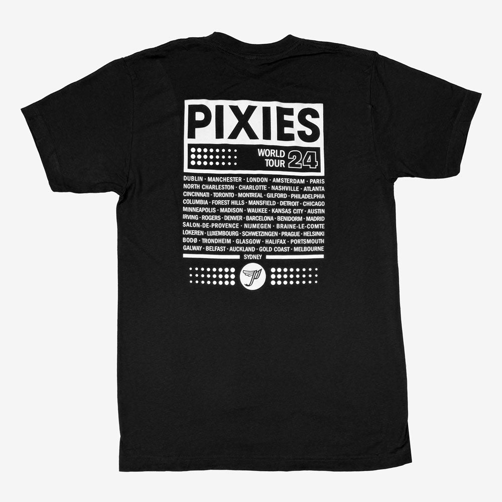 Pixies VHS 2024 Tour Tee Front