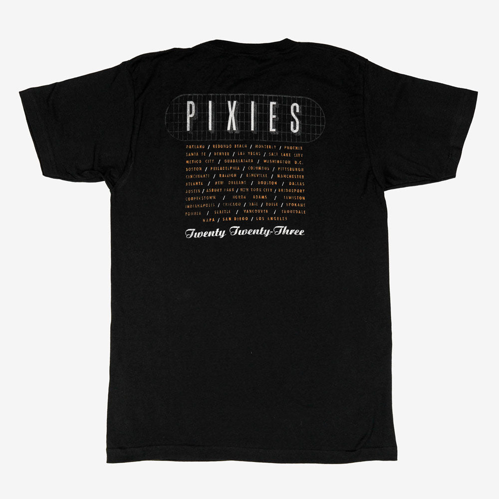 Pixies Vintage Grid 2023 Tour Tee Front