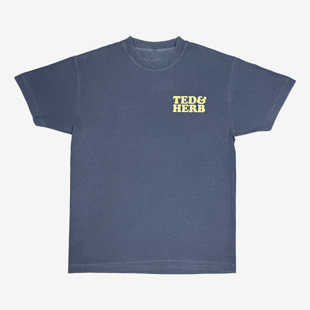 Ted & Herb Ice Cream Tee Faded Navy
