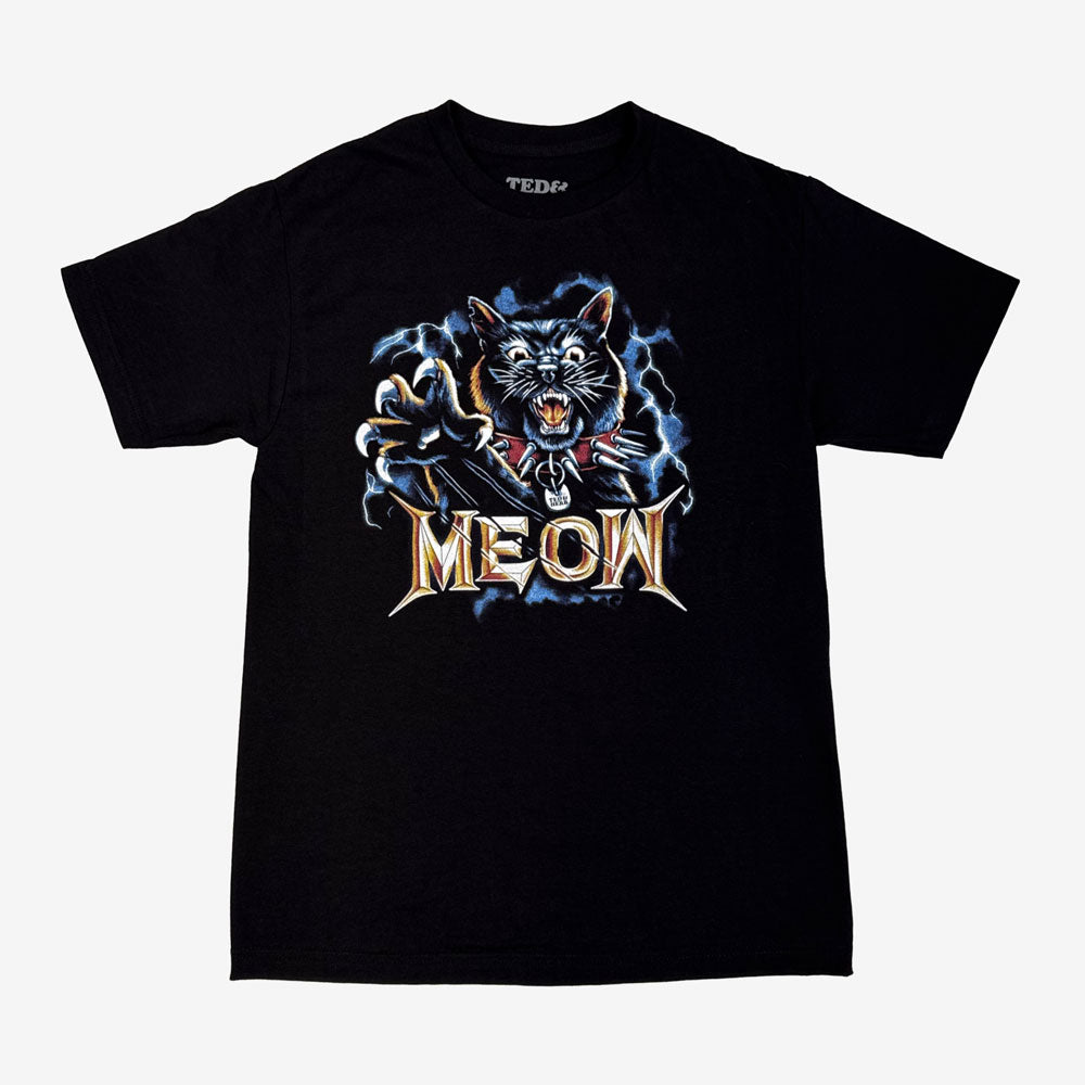 Ted & Herb Metal Meow Tee Black; Official TSURT Merchandise