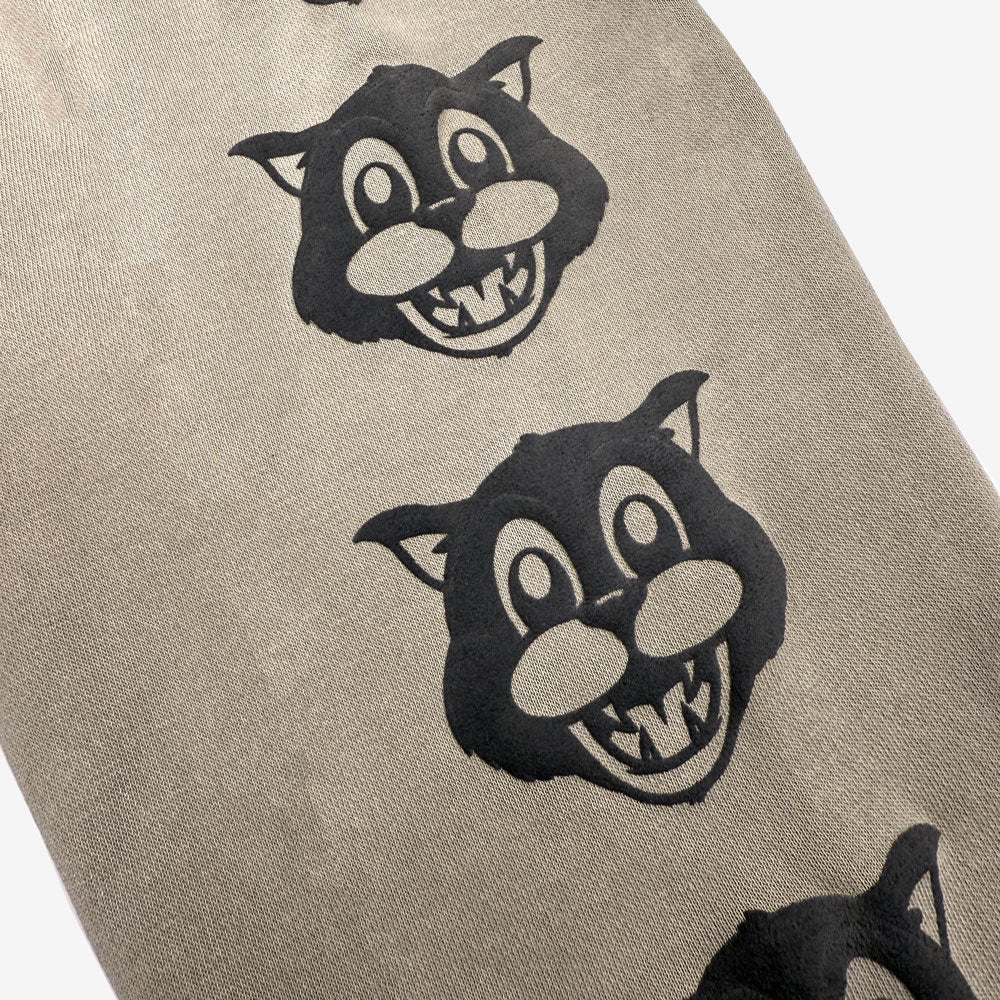 Ted & Herb Grey Meow Hoodie; official Ted & Herb merch by TSURT