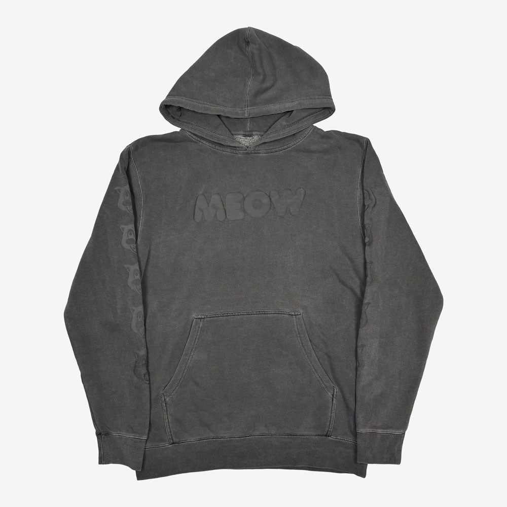 Black Pullover with "MEOW" printed on the front; official Ted & Herb merch by TSURT