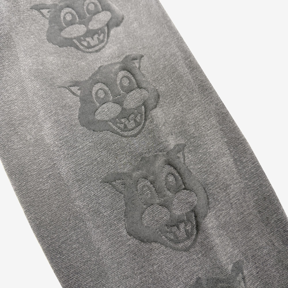 Black Pullover with "MEOW" printed on the front; official Ted & Herb merch by TSURT