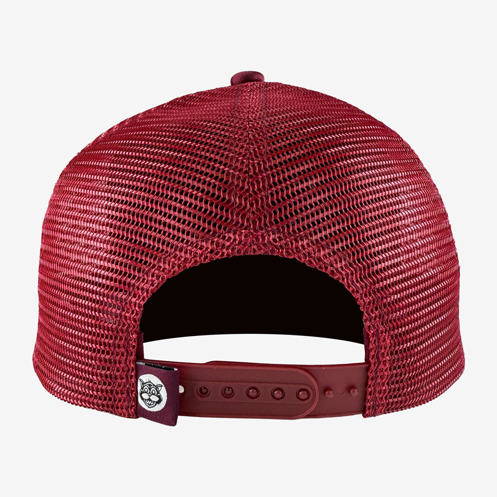Ted & Herb Meow Trucker Hat in Burgundy; Official merch by TSURT