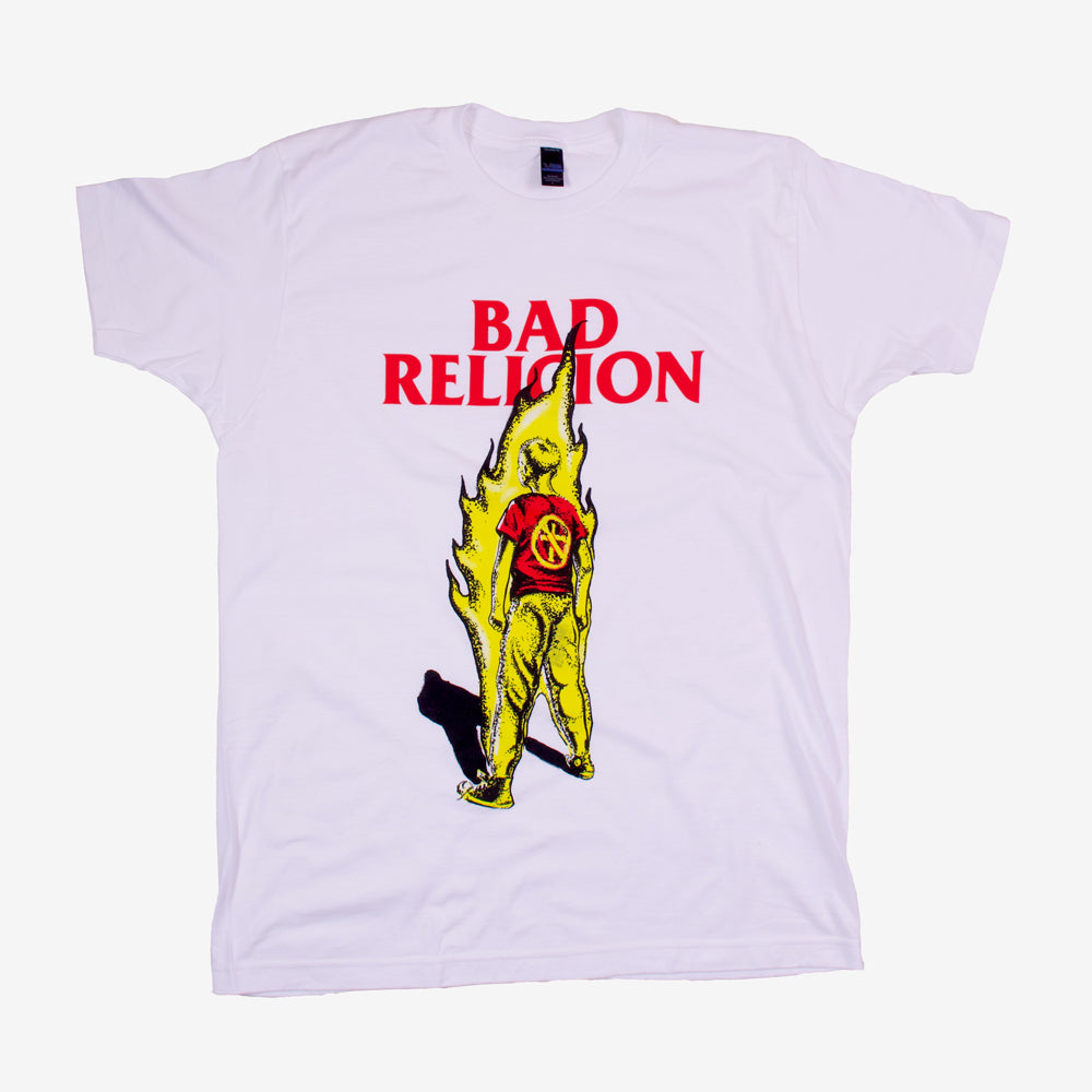 Bad Religion Boy on Fire Tee White