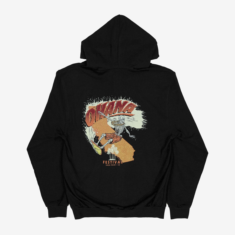 Ohana Festival 2021 Skelly Surfer Zip Hoodie - TSURT